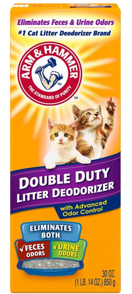 Arm & Hammer powdered “Double Duty Litter Deodorizer”