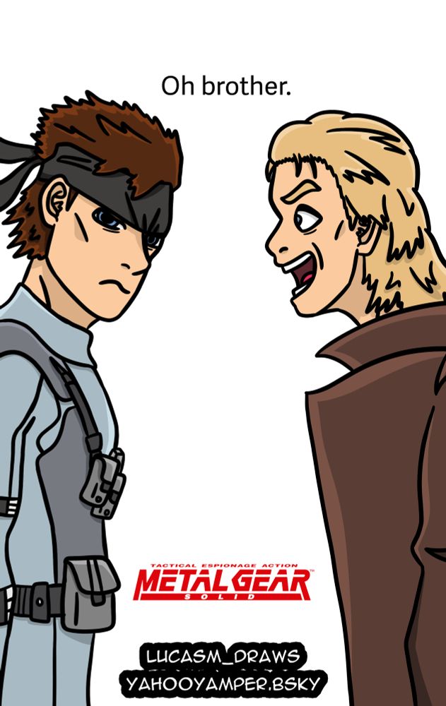 Parody of Despicable Me 3 promotion poster with Solid and Liquid Snake