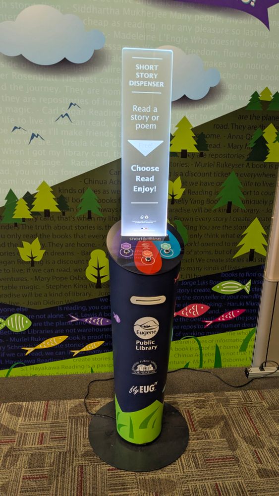 Short story dispenser machine. 