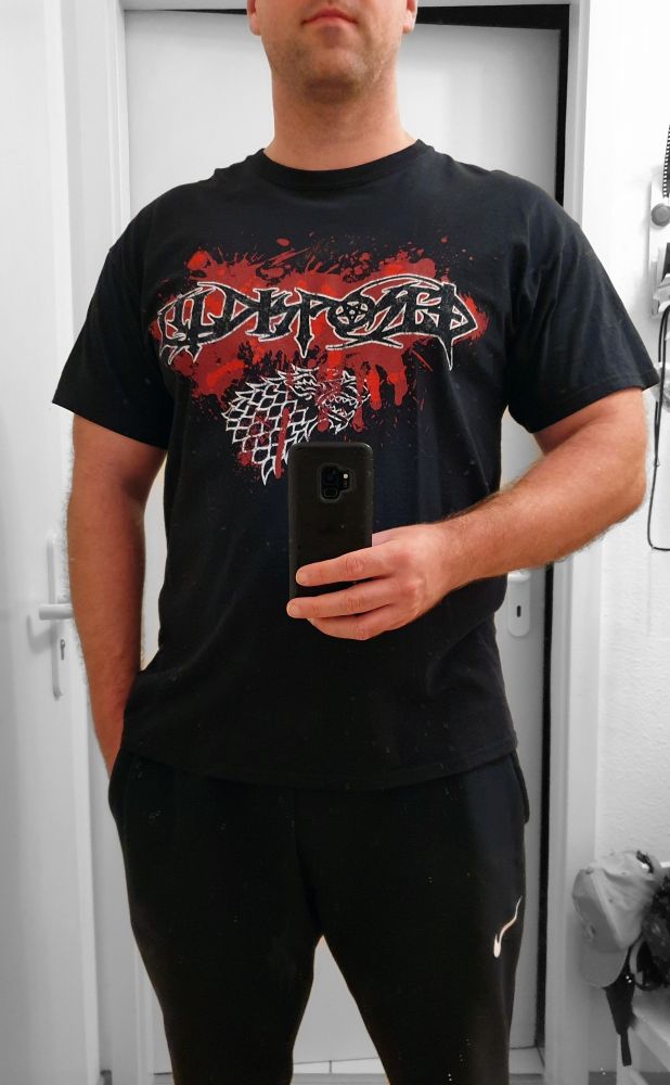 Alter Mann Spiegel-Selfie mit »Illdisposed - Game of Danes« Band-T-Shirt! 🤘