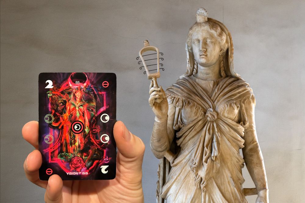 Isis artwork inspired by Roman sculpture and Apuleius's The Golden Ass.