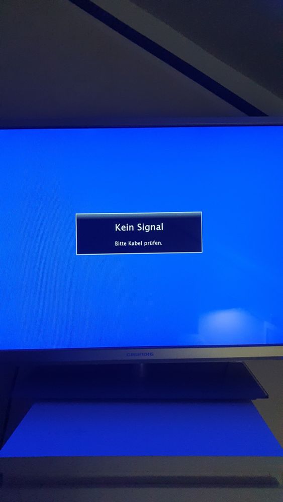 Mein Fernseher sagt "Kein Signal"