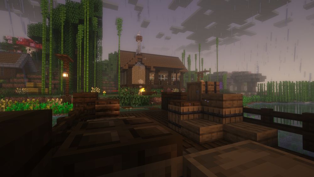 First house from the view of the pier