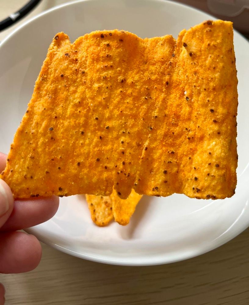 Lidl Doritos joined together like a triangle strip