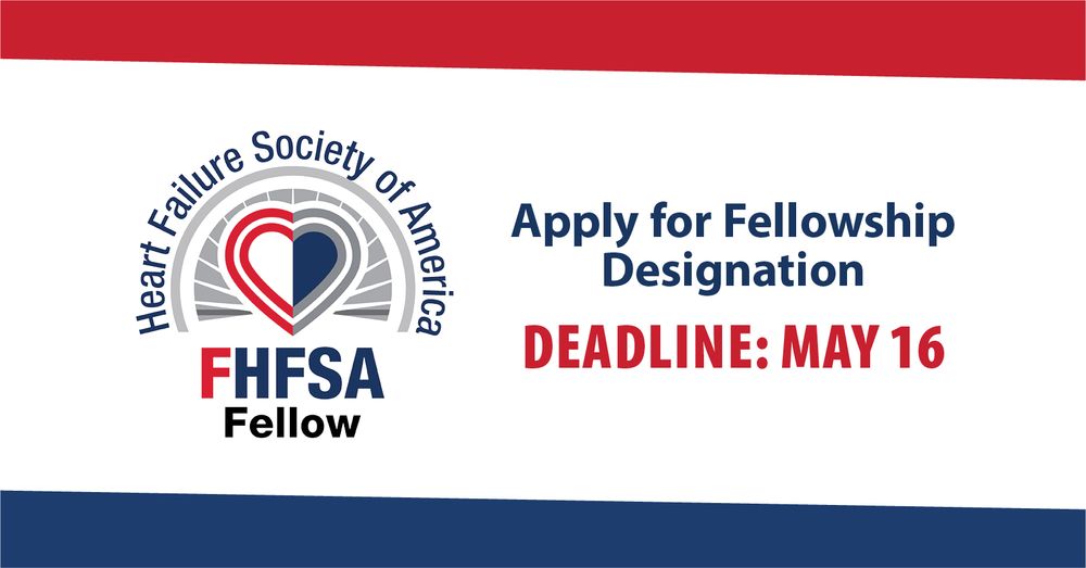 Apply for HFSA Fellowship Designation. Deadline: May 16