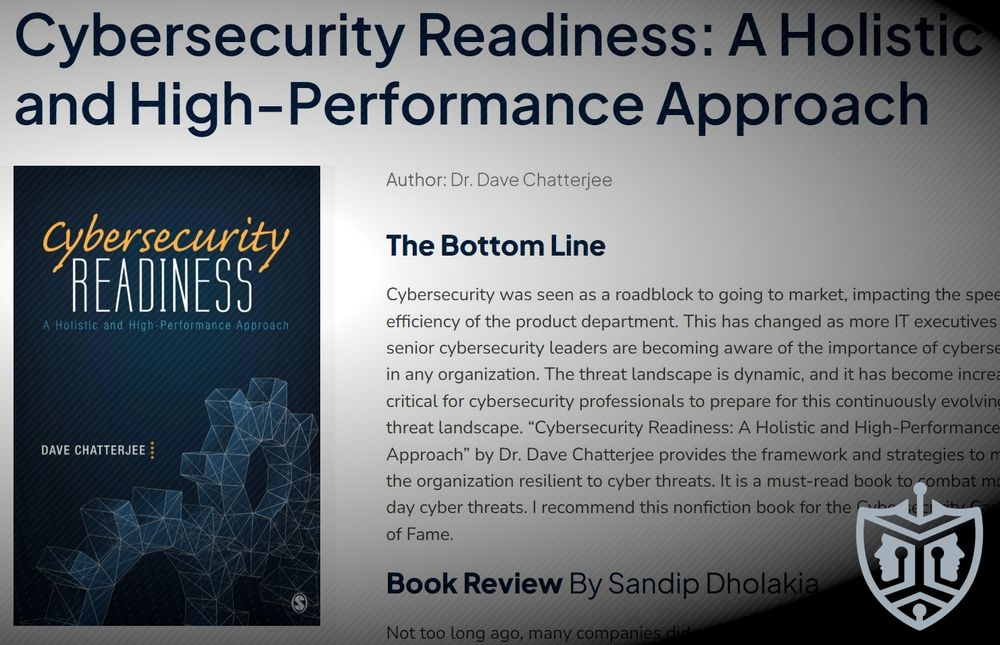 CyberCanon book review screenshot of Cybersecurity Readiness