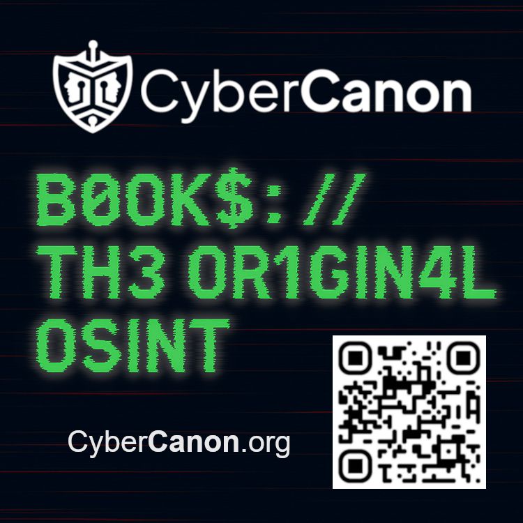 OSINT themed CyberCanon sticker