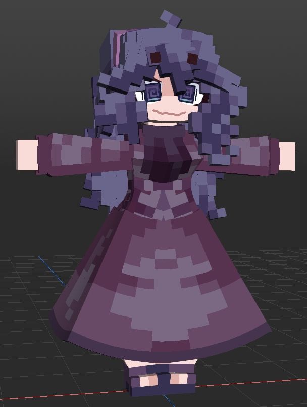 Hex Maniac Minecraft Model Front
