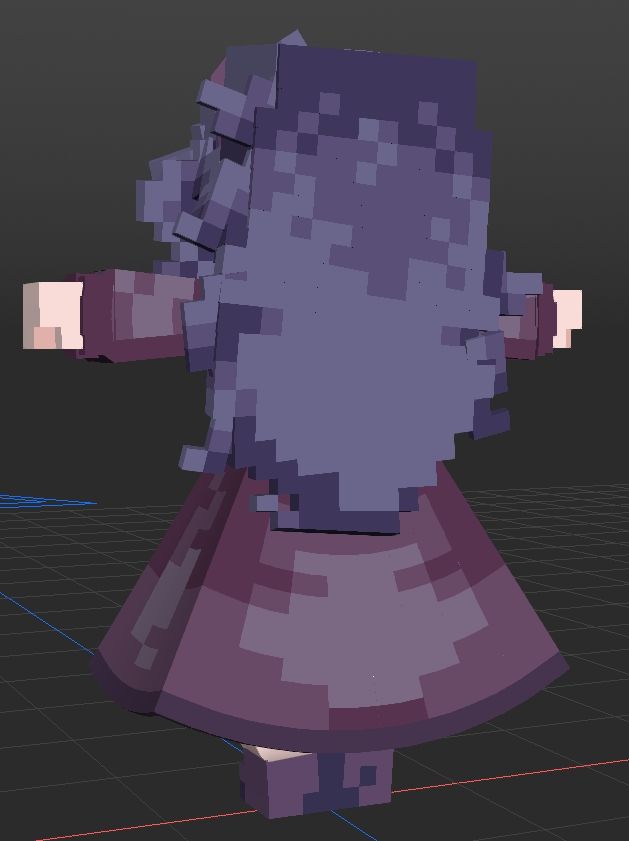 Hex Maniac Minecraft Model Back