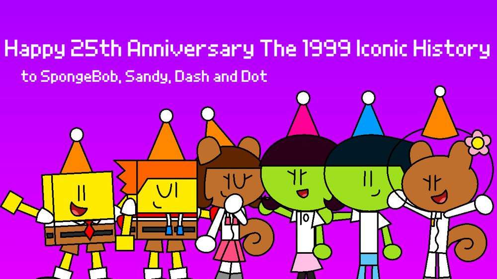 Happy Birthday! SpongeBob, Sandy, Dash and Dot