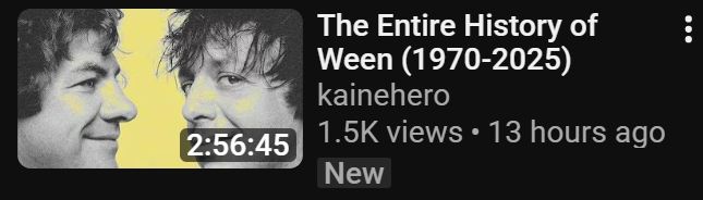 3 hour Ween doc just uploaded to the tube