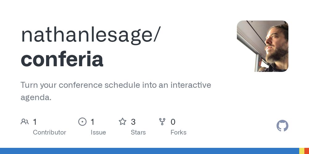 GitHub - nathanlesage/conferia: Turn your conference schedule into an interactive agenda.