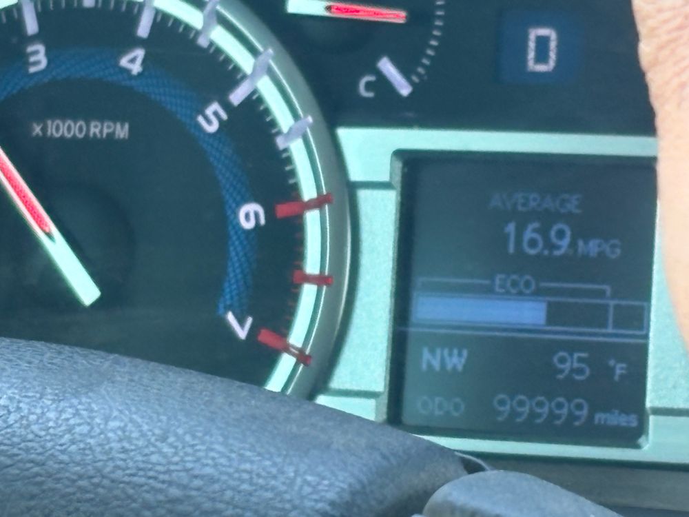 99999 miles