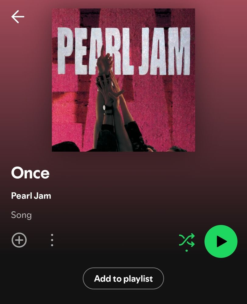 once by pearl jam