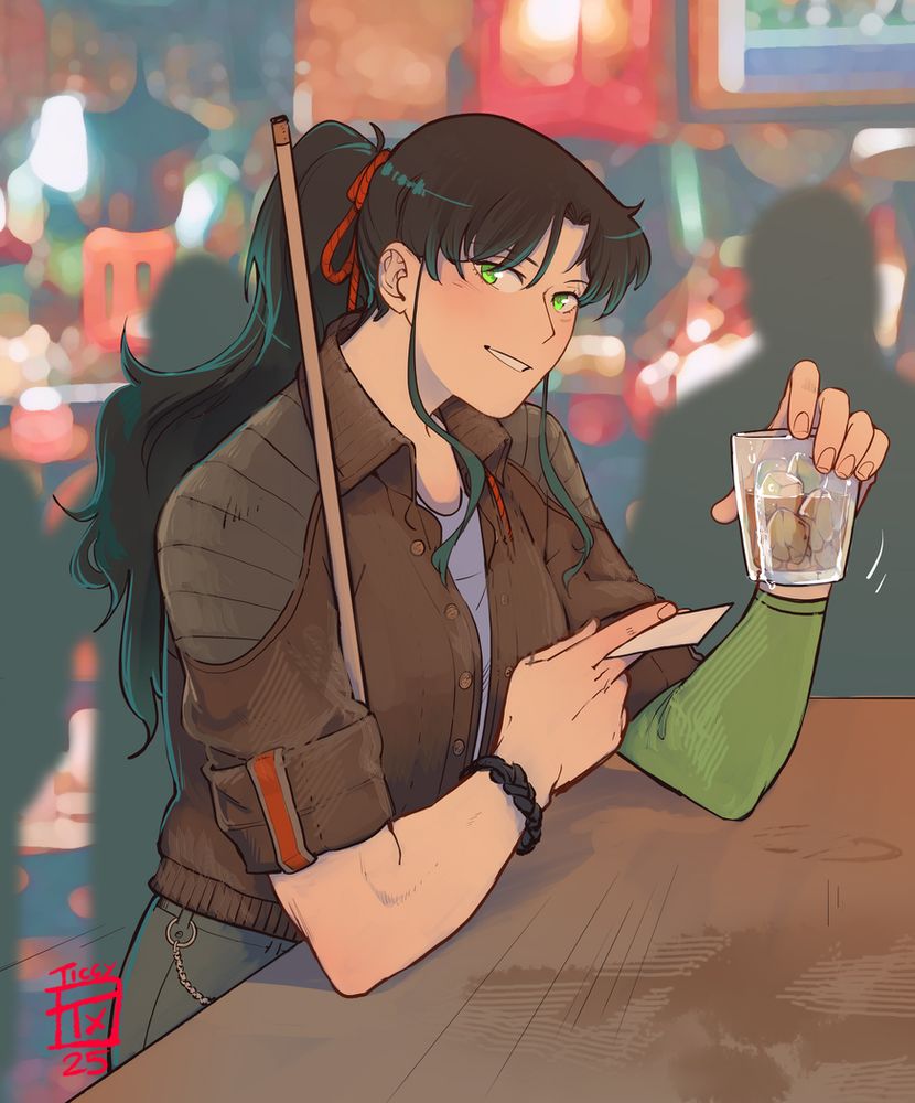 Alternative universe Makoto Kino in a pub
#myart