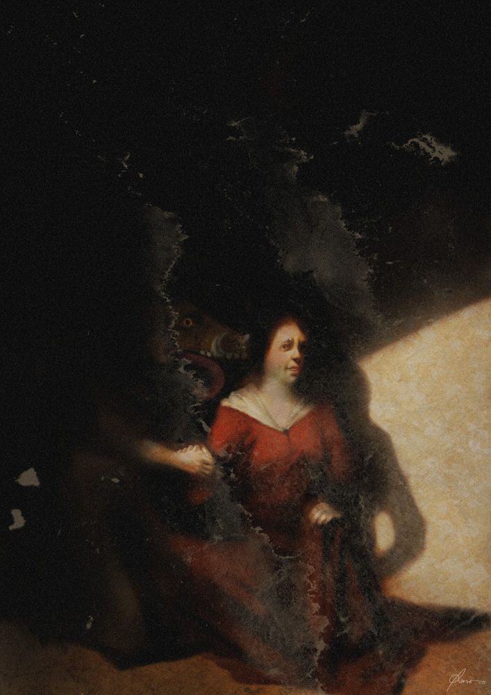 A blind woman heard a soft male voice telling her that he will grant her wishes for free. She wished to have her blindness cured, but she ended up seeing monstrous figures instead of humans walking around. The devil reassured her that this is the reality and tried to comfort her