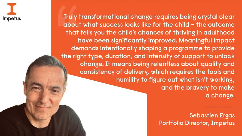 Quotation from Impetus' Portfolio Director with his headshot. 