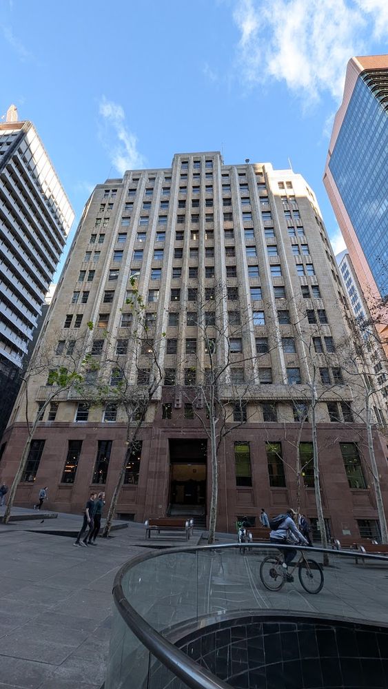 APA Building (1936), Martin Place, Sydney. View from Martin Place.