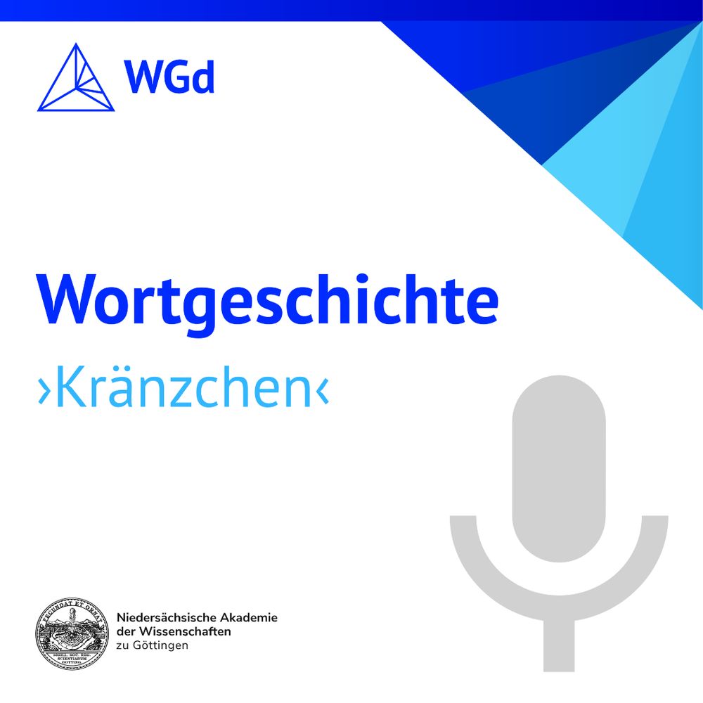 Podcastcover mit dem Schriftzug Wortgeschichte Kränzchen