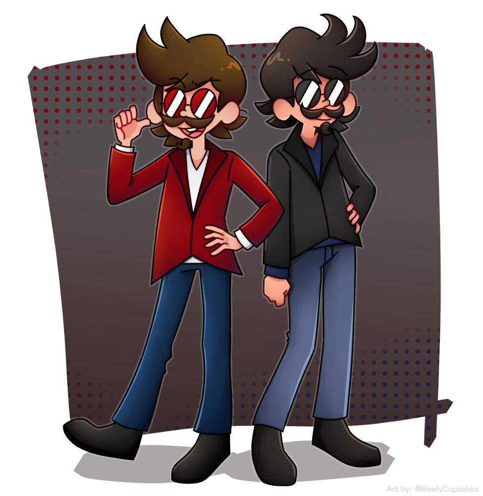 John Longson and Sean Longson art commission by Beefycupcakes