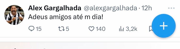 Meu último tweet carregado kkkk