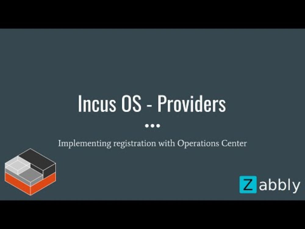 Incus OS - Registering with Operations Center