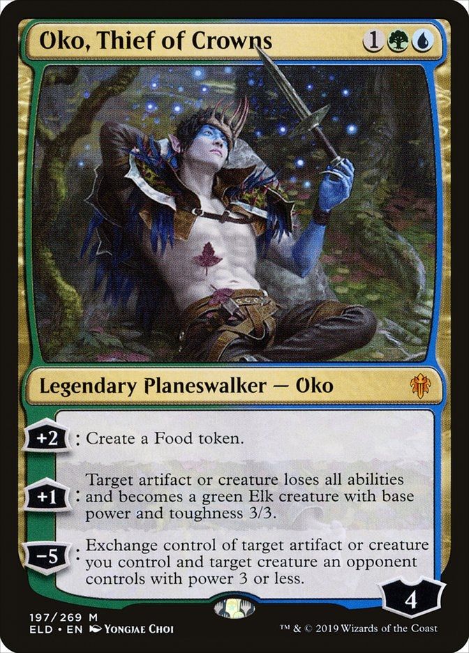 MTG card Oko, theif of crowns