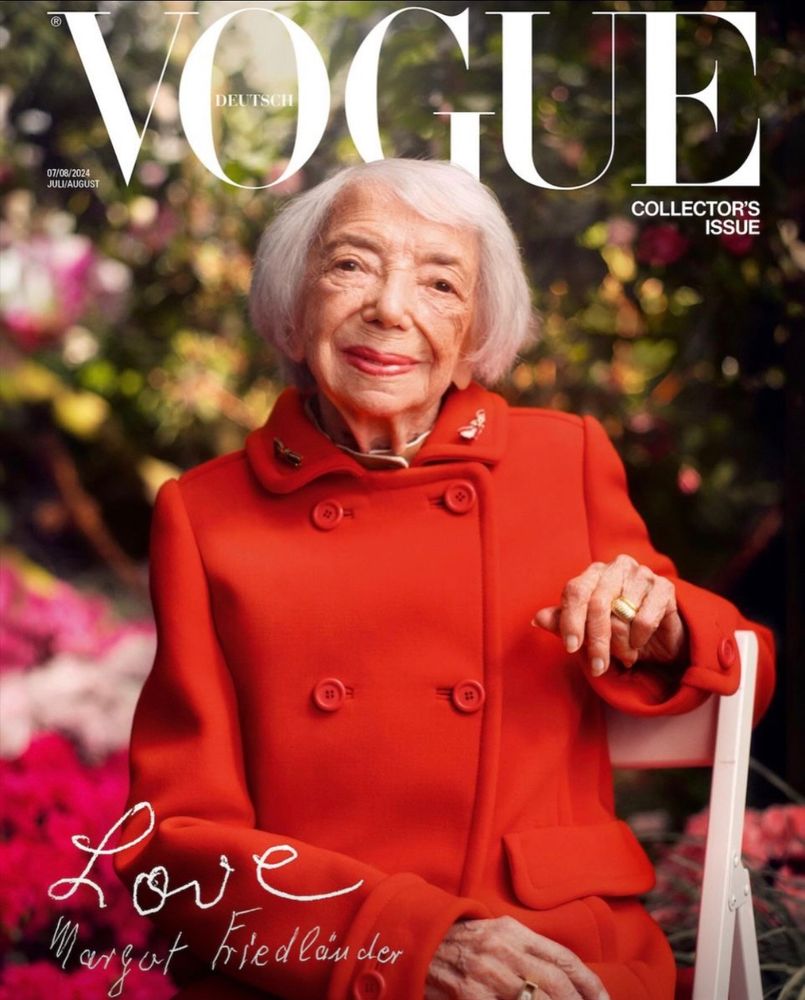 Margot Friedländer auf dem Cover der Vogue Germany