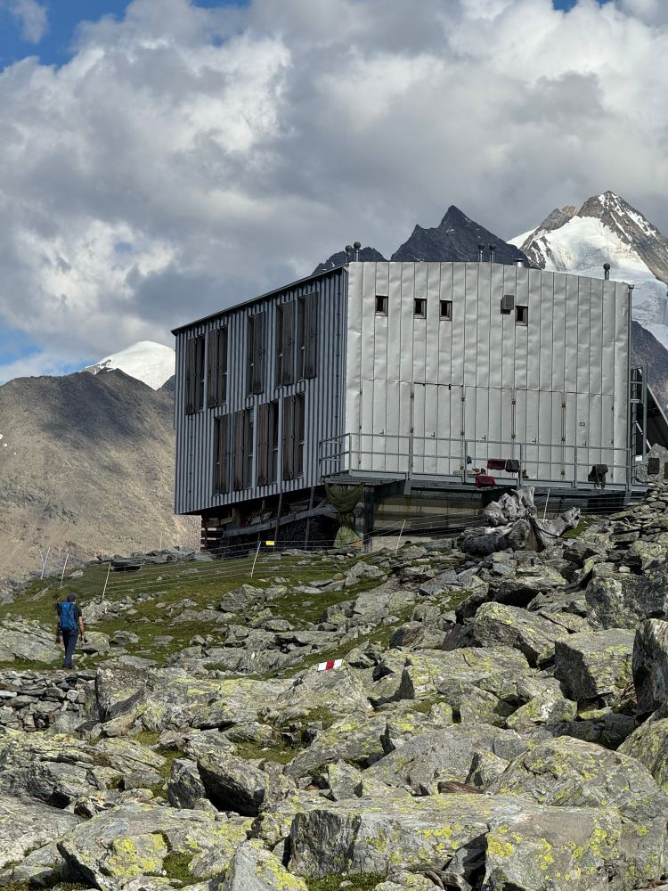 Cabin up close enclosed in metal