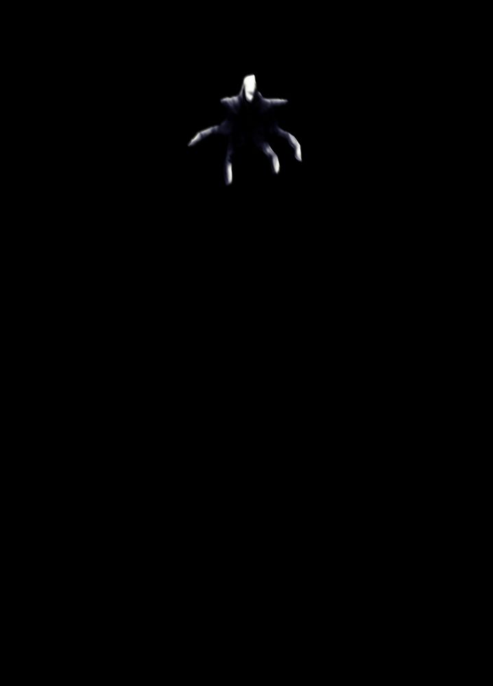 A hand reaches out from the darkness.

It appears to be forming a familiar silhouette.