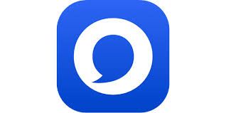 Le logo de olvid : bleu sur fond blanc.