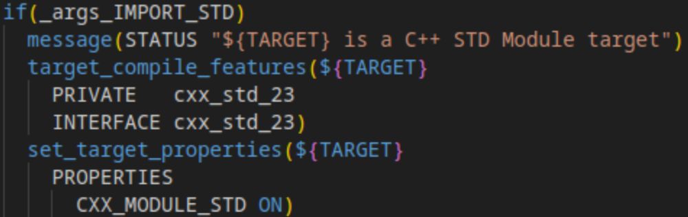 CMake and import std