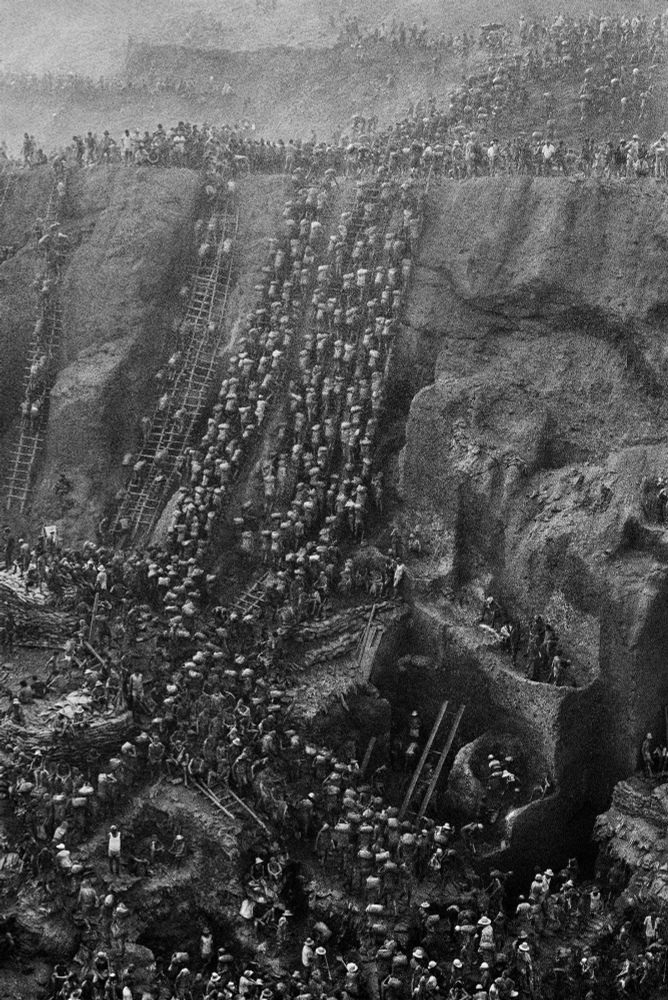 Photograph by Sebastião Salgado Gold Mine, Serra Pelada, Brazil, Figure Eight 1986