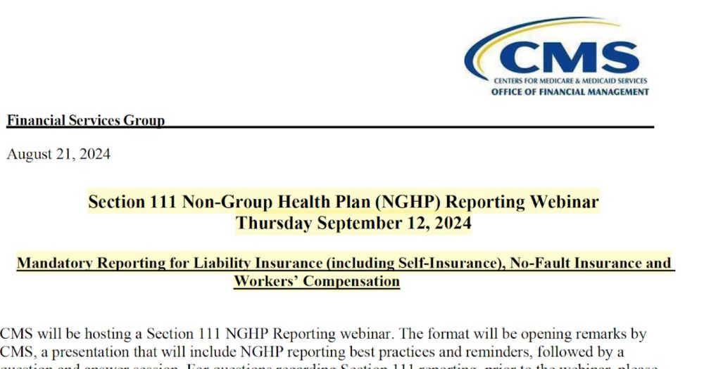 CMS Webinar: Mastering Mandatory Reporting for Insurance Providers