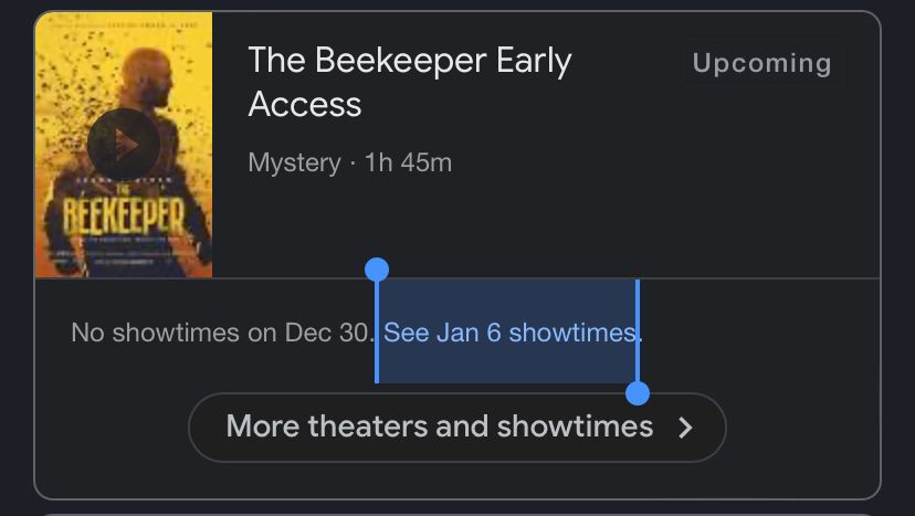 The movie The Beekeeper appears to be premiering on January 6th, the anniversary of the insurrection on the capitol.
