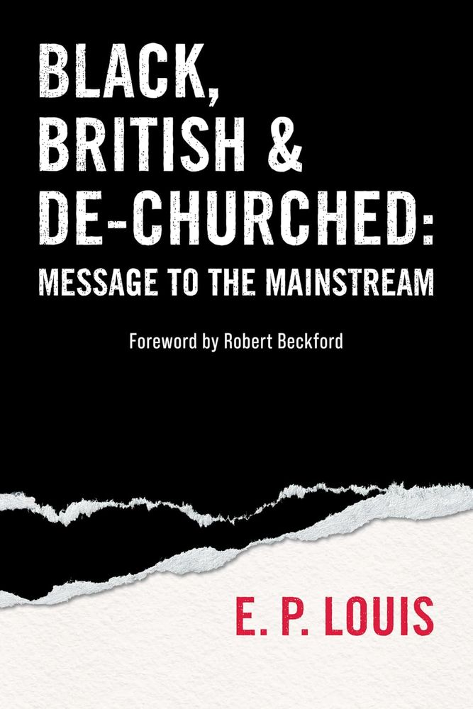 Cover of the book: title and author on a black and white background.