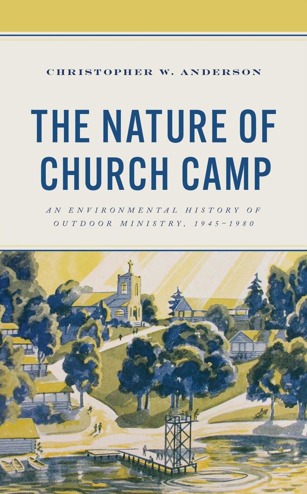 Book cover with summer camp scene.