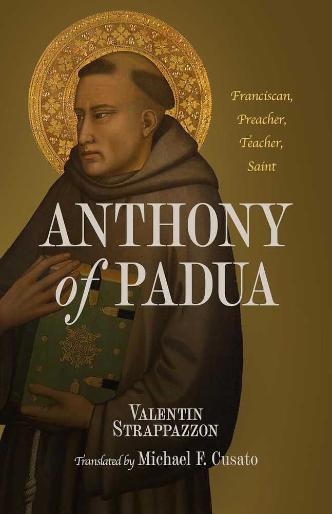 Cover of the book; picture shows Maso di Banco's 1340 painting of Saint Anthony of Padua.
