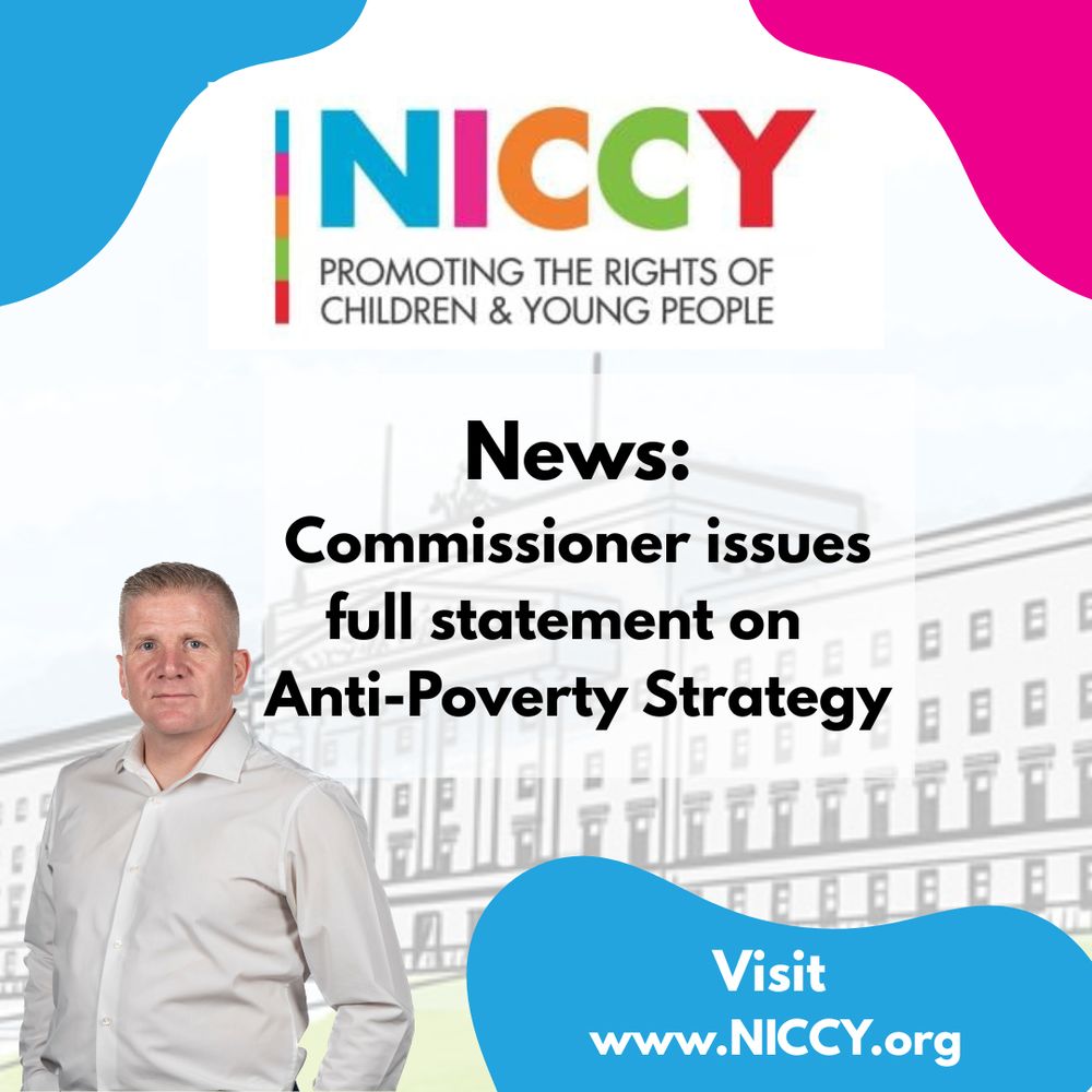 This is an infographic saying News: Commissioner Issues Full Statement on Anti-Poverty Strategy.
