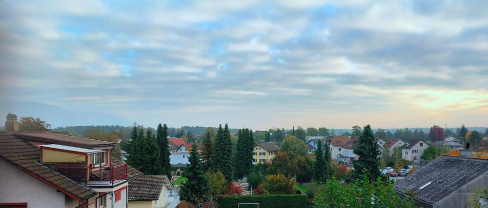Dorf von oben.