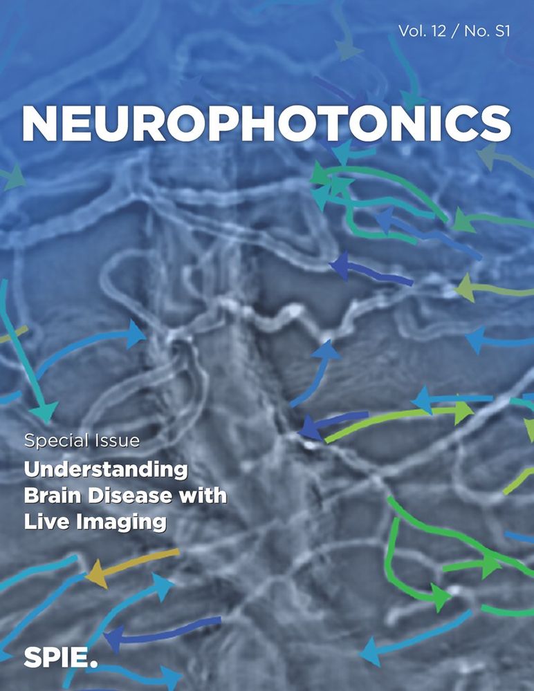 Neurophotonics cover for the special issue “Understanding Brain Disease with Live Imaging,” featuring research by Kévin Chalard, Yan Chastagnier, Julie Perroy, and Vivien Szabo (doi 10.1117/1.NPh.12.S1.S14612)