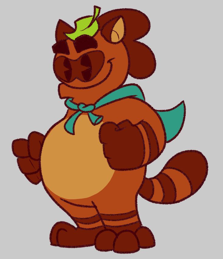 My character Buck as a tanooki/tanuki! Leaf hat included