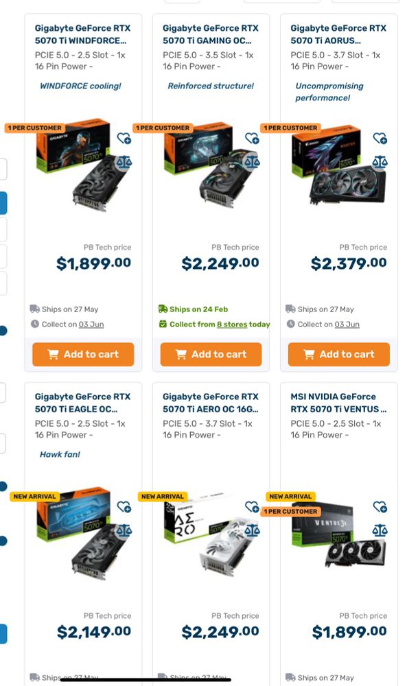 More crazy Nvidia 5070ti prices from another major retailer 