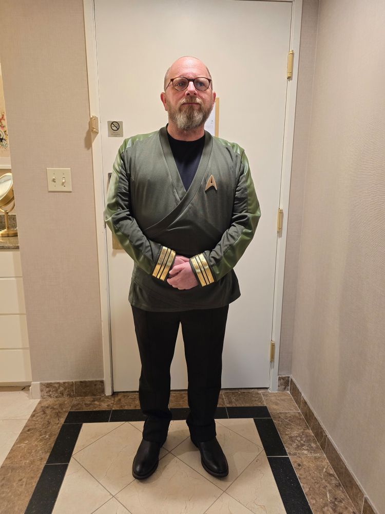 Me in my fancy Star Trek uniform 