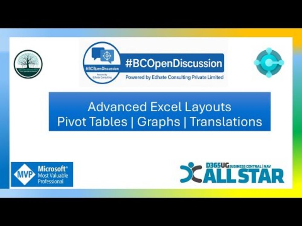 Create Advanced Excel Layouts in Business Central | Pivot Tables, Charts & Multilanguage Demo.