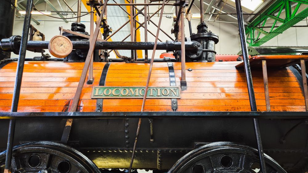Locomotion No 1 on display at the Greatest Gathering in Derby.