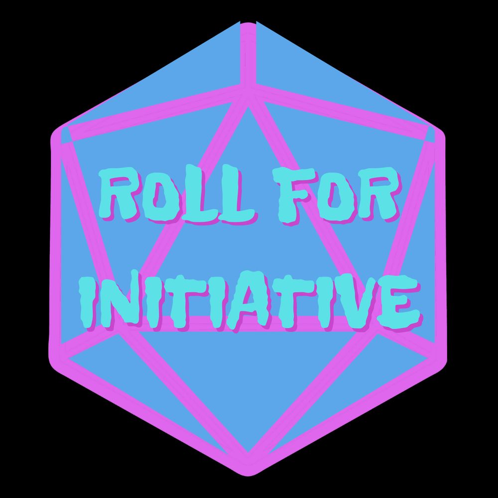 pink and blue roll for initiative