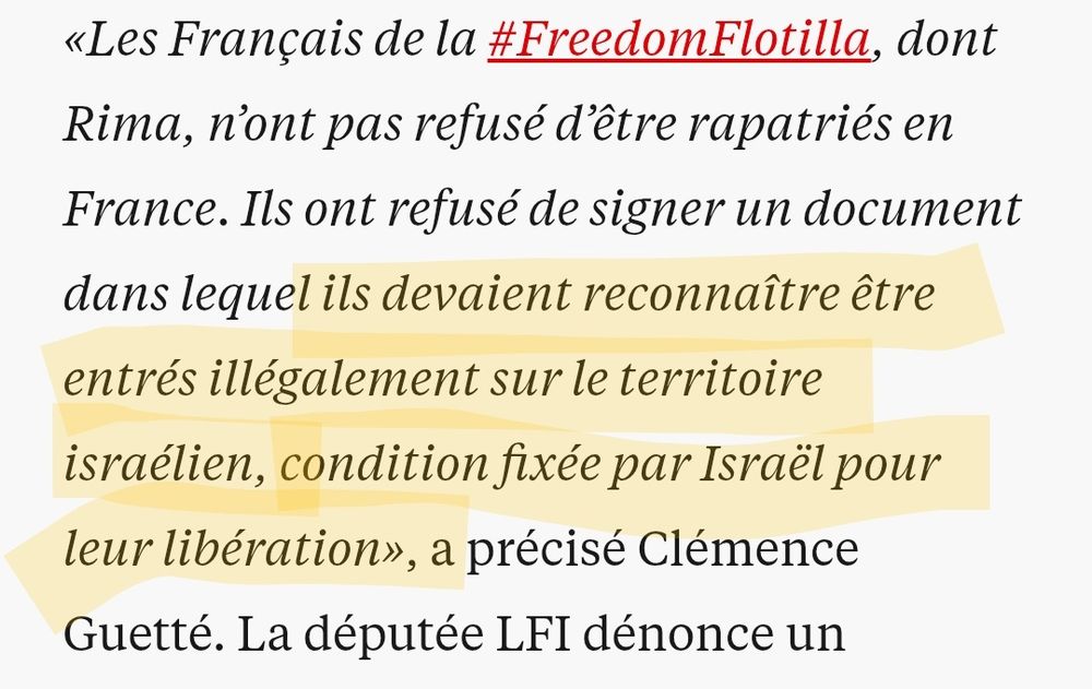 "Ils devaient reconnaître être entrés illégalement en Israël, condition fixée pour leur libération"