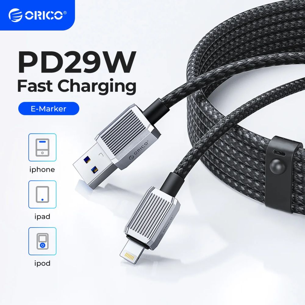 ORICO 29W PD USB Cable For iPhone 14 13 11 12 Pro Max Fast Charging Phone Date USB C Cable For iPad Charger Cord Accessories