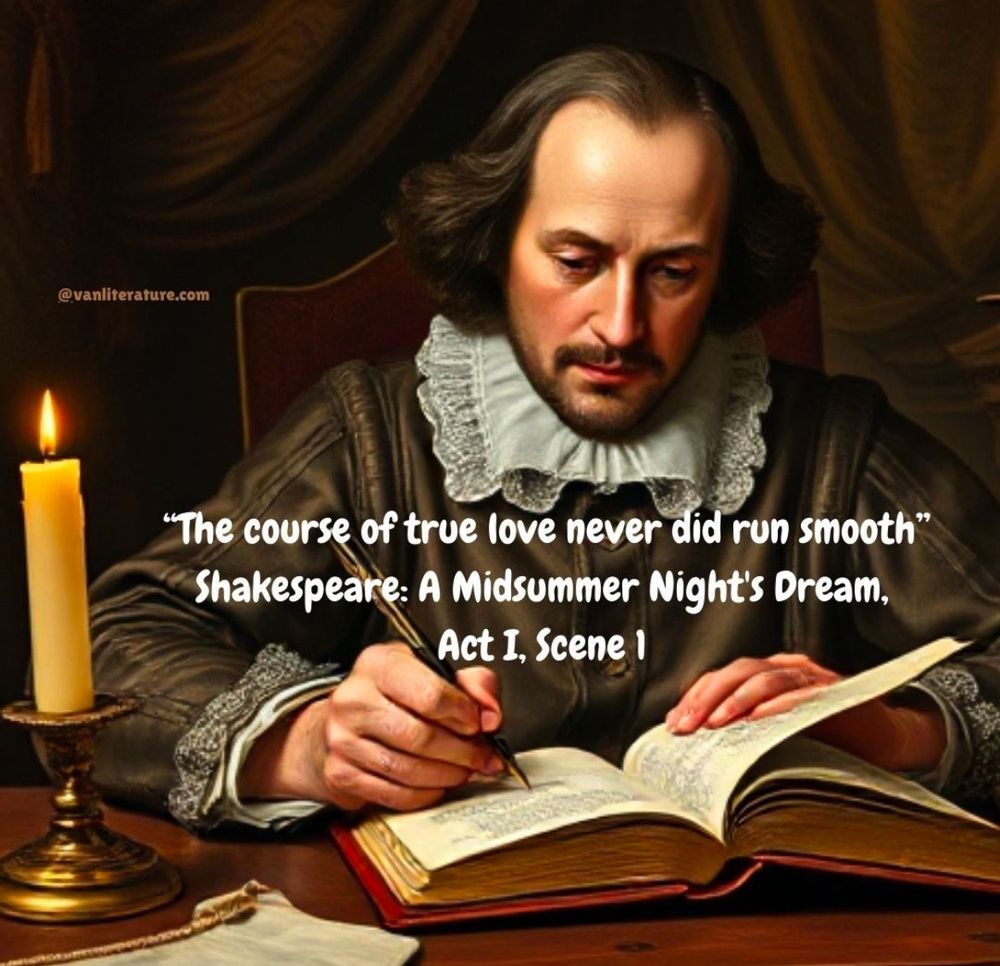 A quote from William Shakespeare's A Midsummer Night's Dream Act 1 Scene 1, said by Lysander to Hermia. Love’s journey is always filled with challenges, but that's what makes it worth pursuing. ❤️ 
